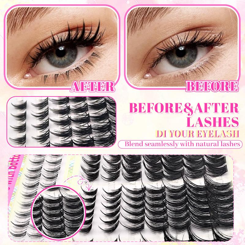 Eyelash Extension Wispy - 1Box Cluster Eyelash Extension 10-16mm Mix