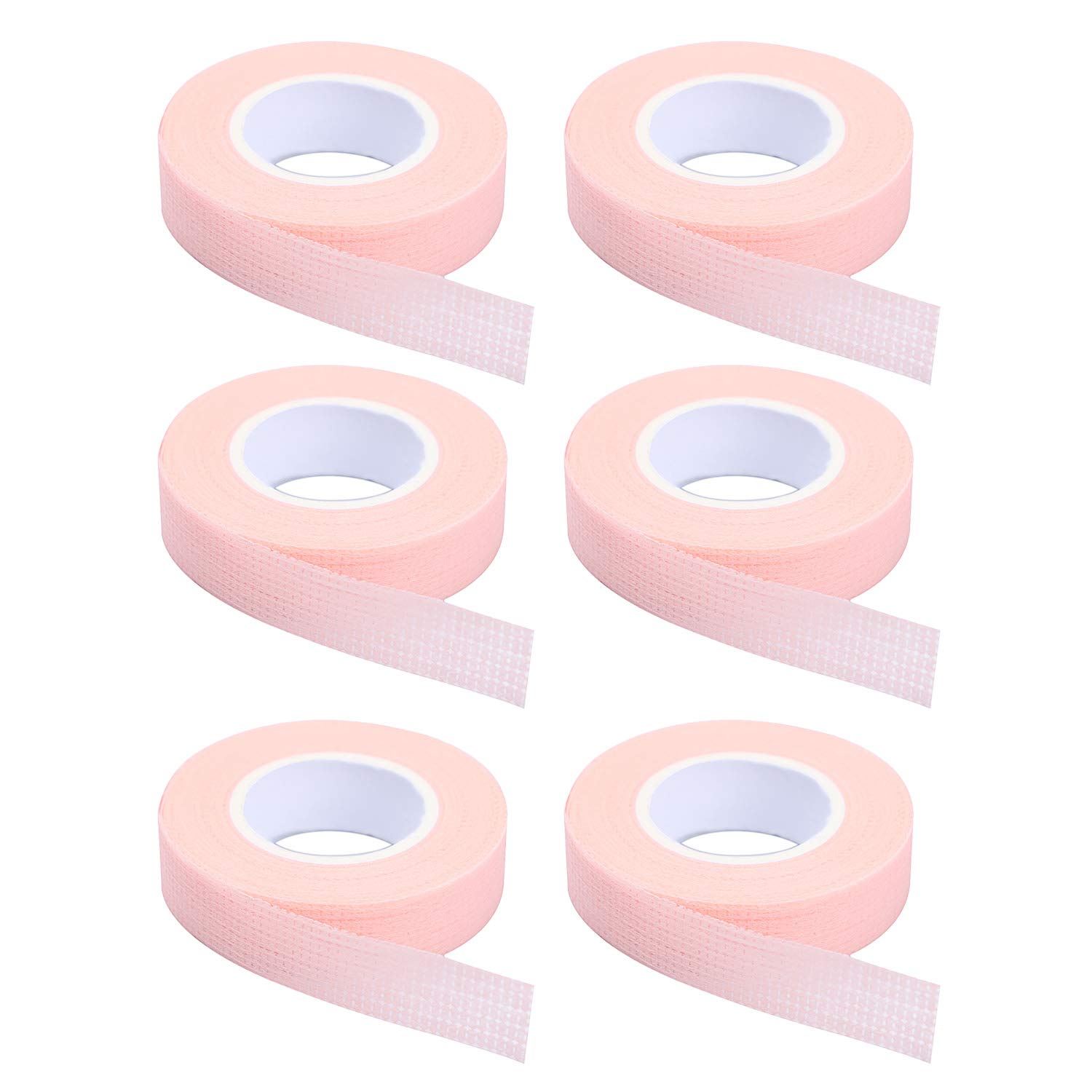 Eyelash Extension Guide - 6 Rolls Eyelash Tape,Adhesive Fabric Eyelash