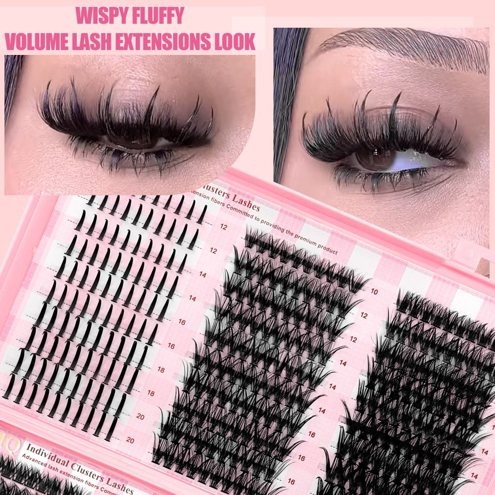 Eyelash Extension Wispy - 9-16mm Length False Eyelashes 3D Volume