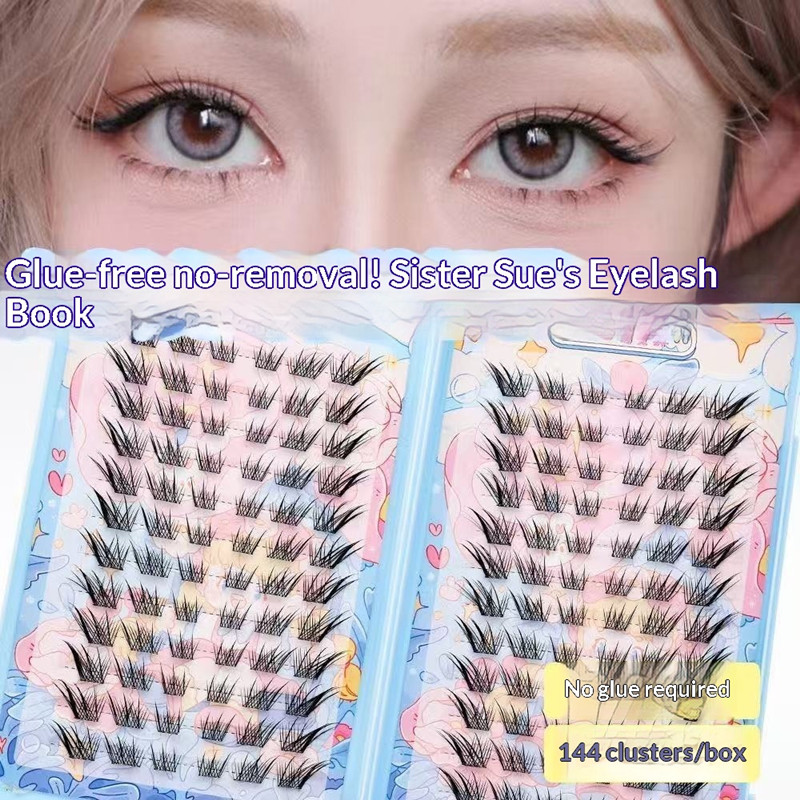 Eyelash Extension Uv Glue - 120 Clusters No Need Glue False