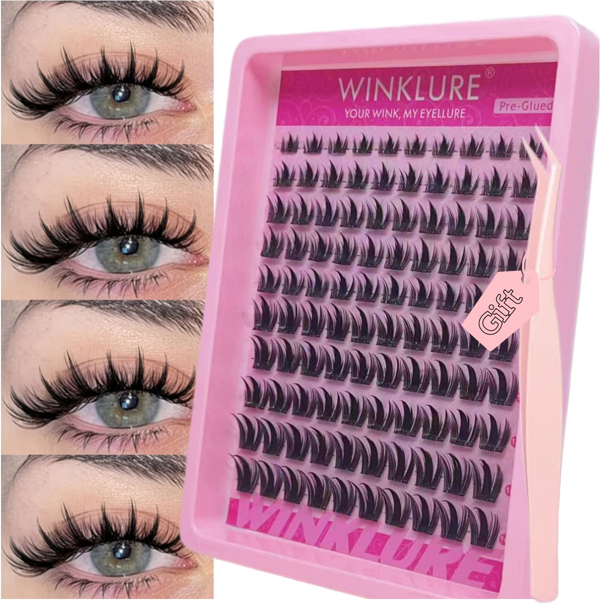 Eyelash Extension Uv Glue - WINKLURE Self-Adhesive False Eyelashes Reusable Lashes