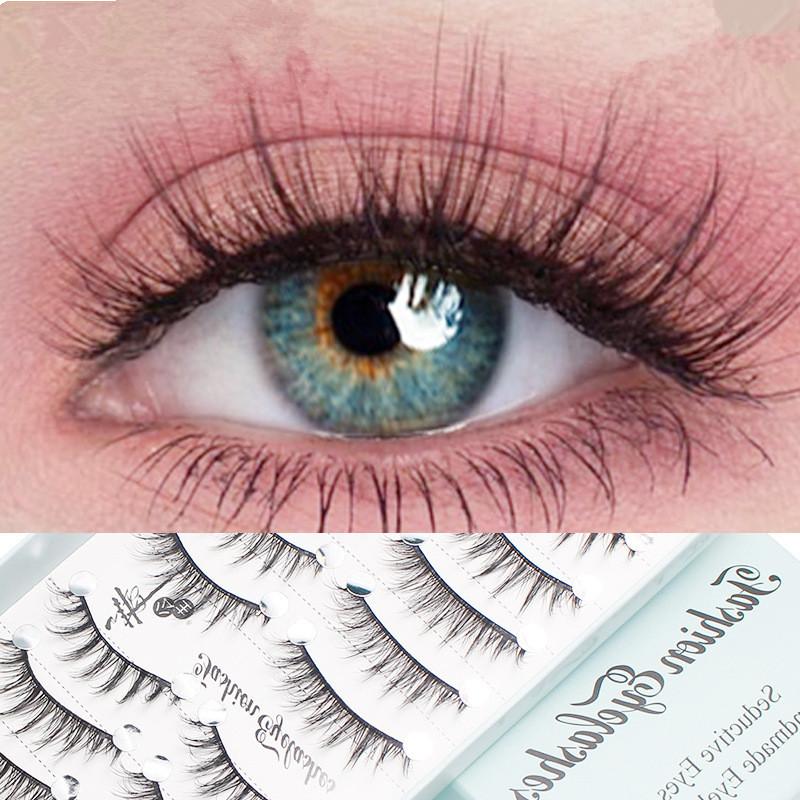 Eyelash Extension Wispy - 10 Pairs Natural Long Wispy Cat