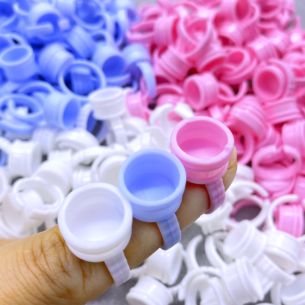 100Pcs Disposable Glue Ring Cu - đánh giá và giá Eyelash Extension Guide