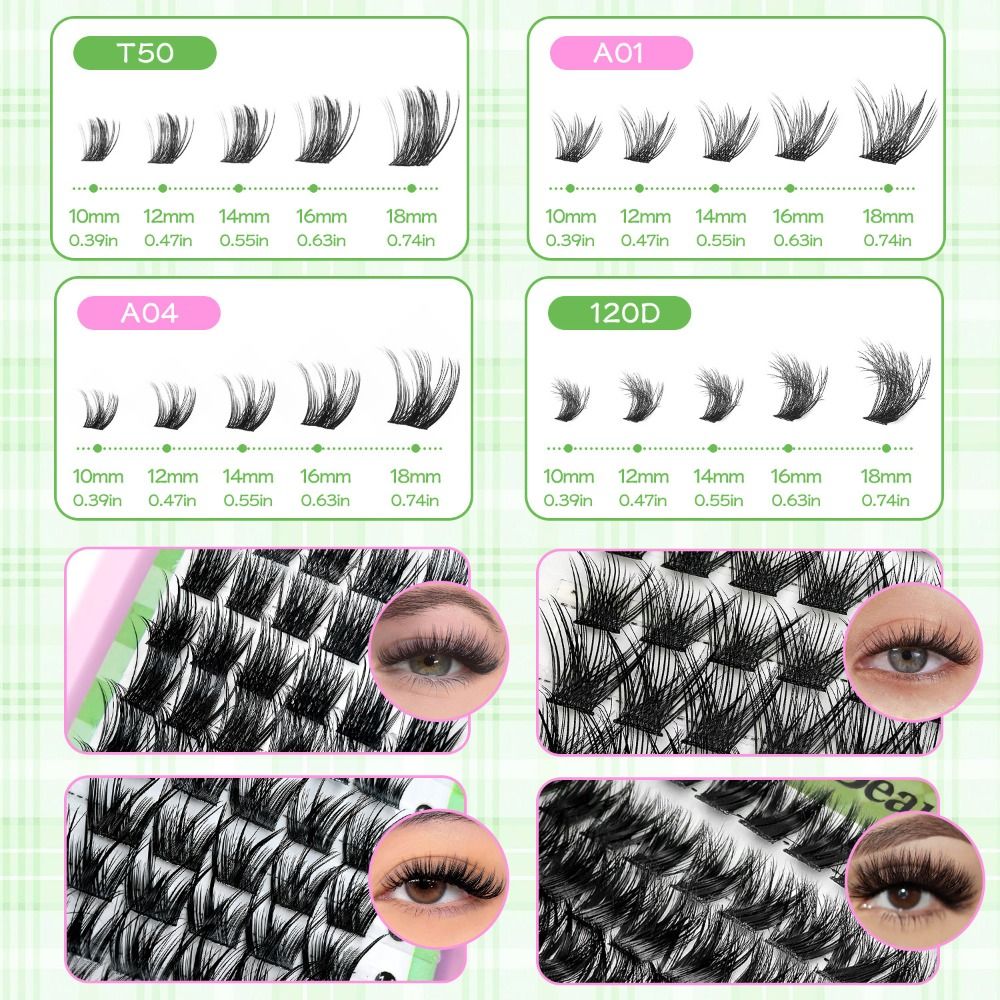 Natural Look False Eyelashes W - đánh giá và giá Eyelash Extension Wispy
