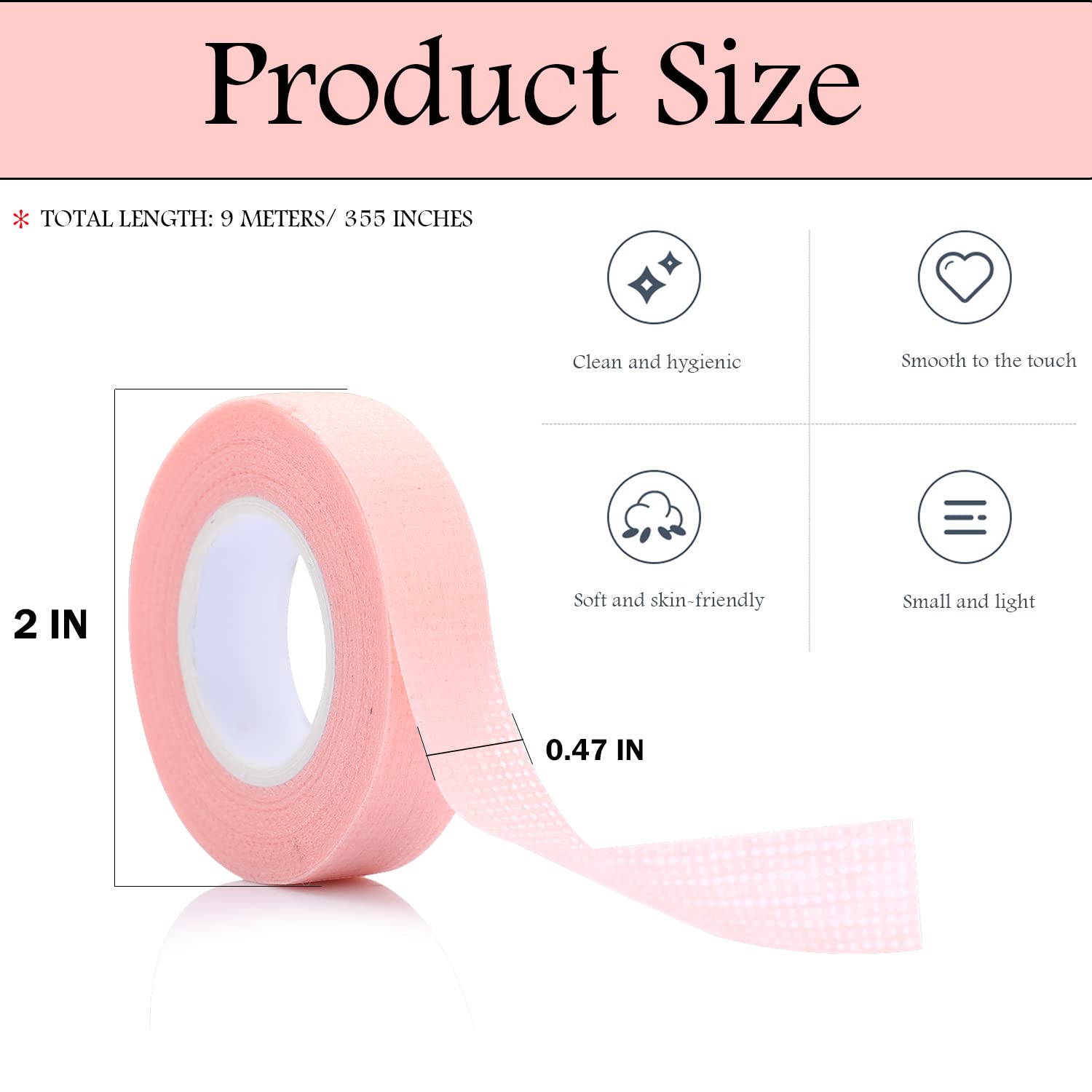 6 Rolls Eyelash Tape,Adhesive  - đánh giá và giá Eyelash Extension Guide