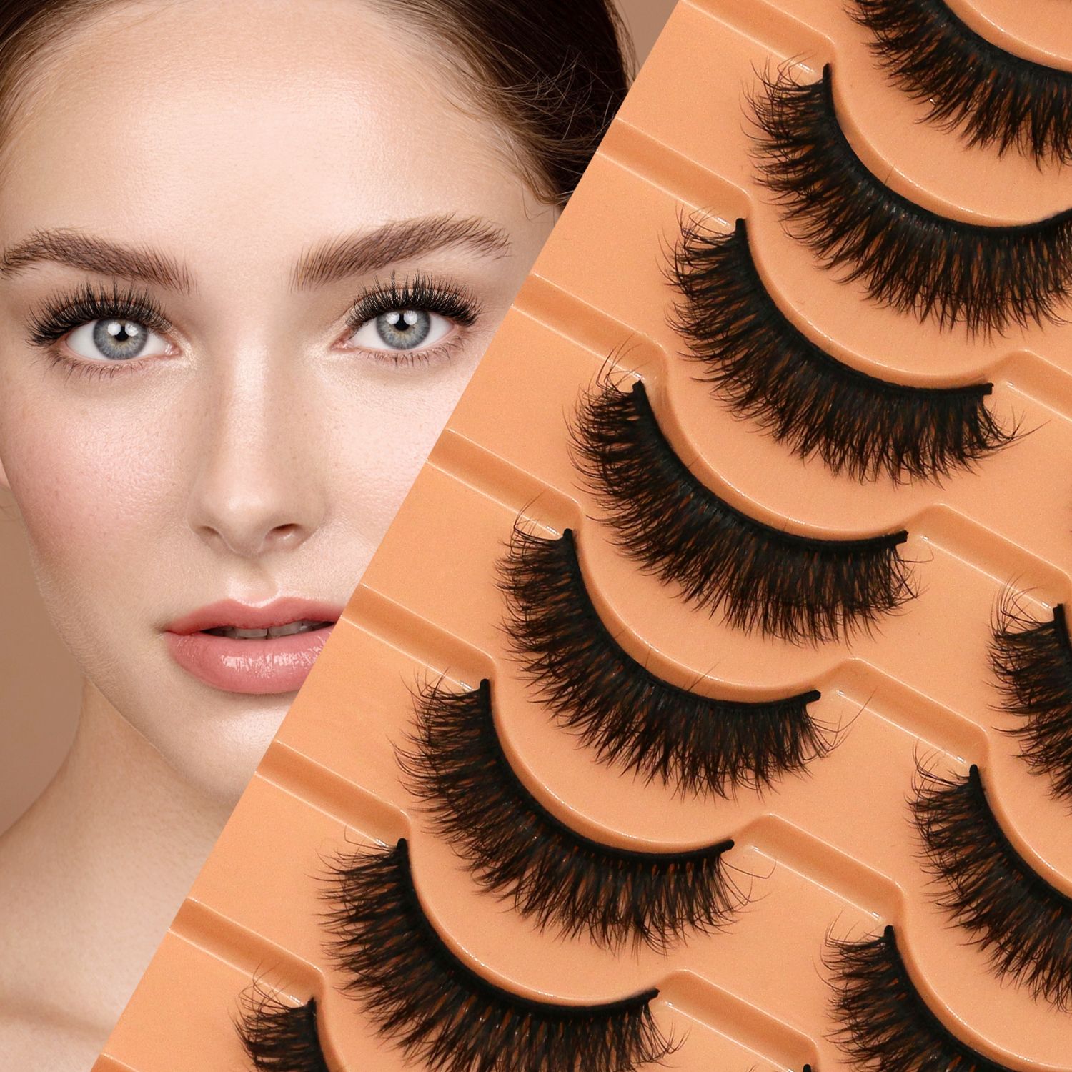 10 Pairs Lashes 6D Faux Mink E - đánh giá và giá Faux Mink Lash