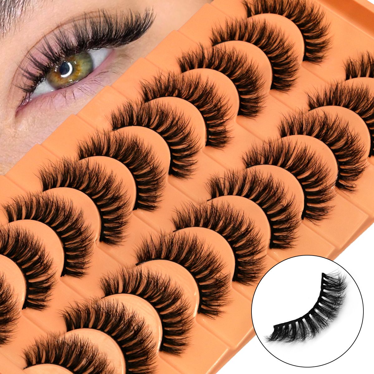 10 Pairs Lashes 6D Faux Mink E - đánh giá và giá Faux Mink Lash