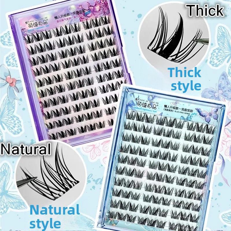 Glue-free Self-adhesive False  - đánh giá và giá Eyelash Extension Uv Glue