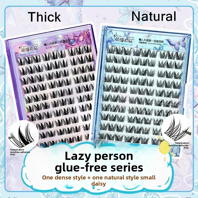 Glue-free Self-adhesive False  - đánh giá và giá Eyelash Extension Uv Glue