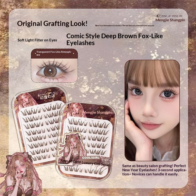 Glue-Free Dark Brown Fox Eye S - đánh giá và giá Eyelash Extension Uv Glue