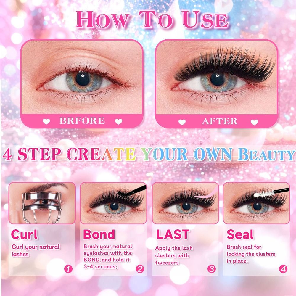Natural Look False Eyelashes W - đánh giá và giá Eyelash Extension Wispy