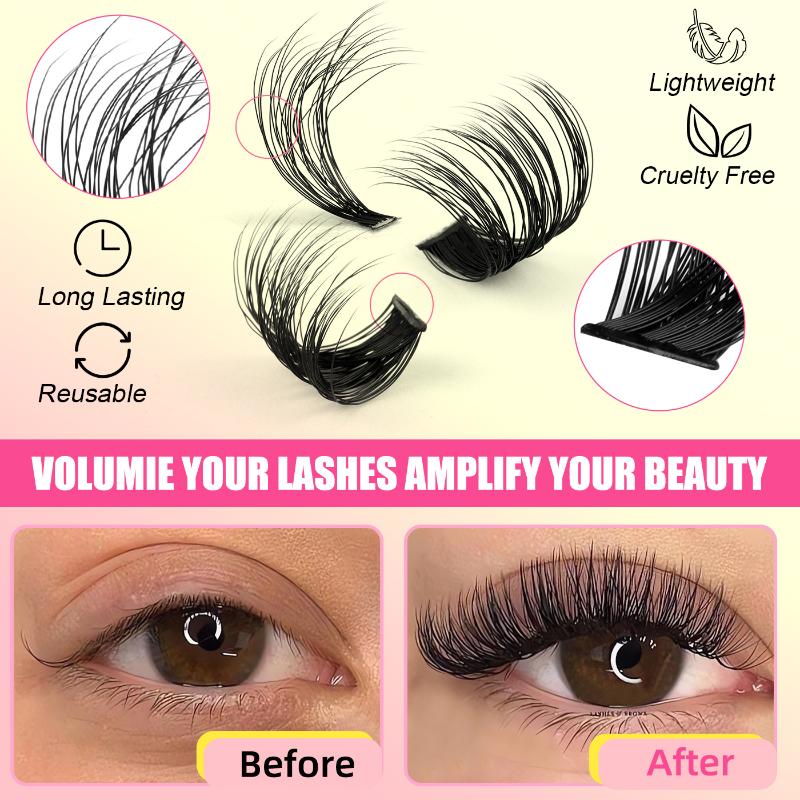 Cluster Lashes Kit Individual  - đánh giá và giá Eyelash Extension Wispy