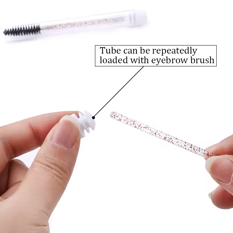 Eyelash Brush Tube With Eyebro - đánh giá và giá Eyelash Extension Guide