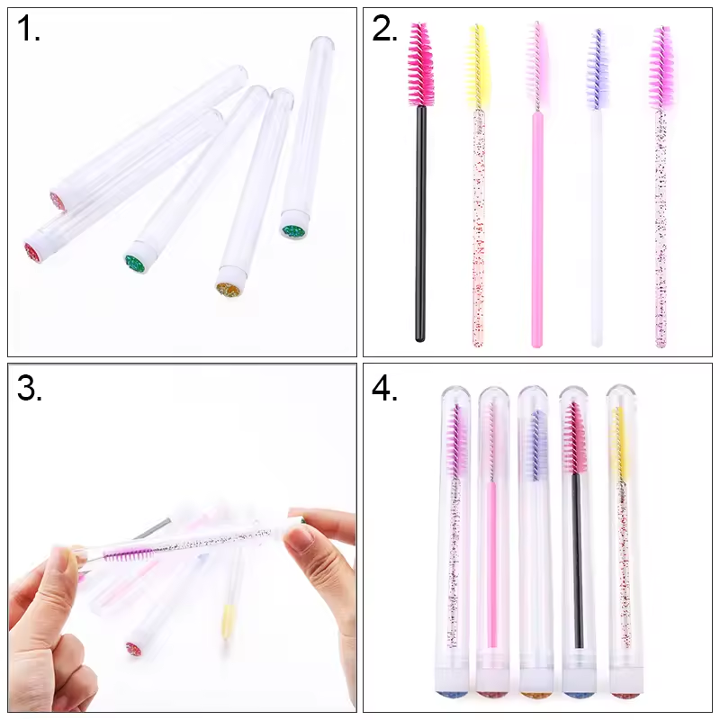 Eyelash Brush Tube With Eyebro - đánh giá và giá Eyelash Extension Guide