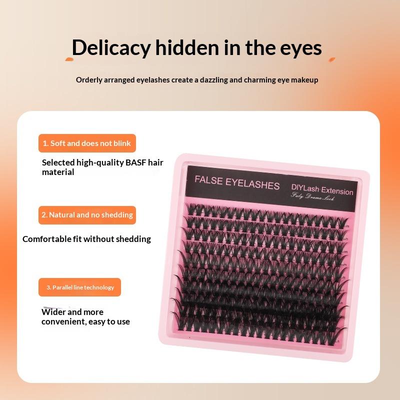 New 10Row 140 Clusters Fluffy  - đánh giá và giá Eyelash Extension Wispy