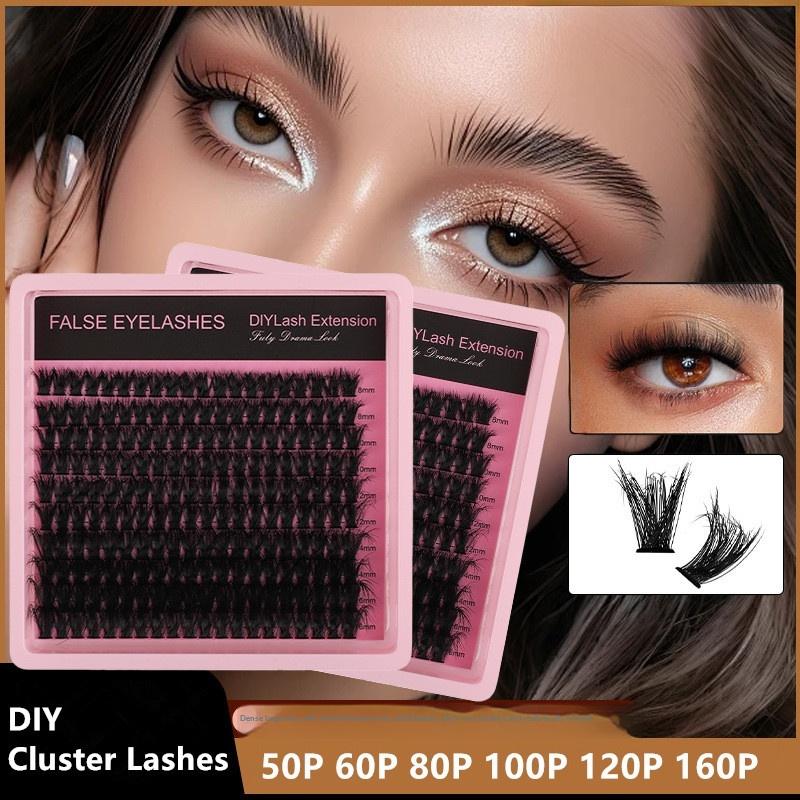 New 10Row 140 Clusters Fluffy  - đánh giá và giá Eyelash Extension Wispy