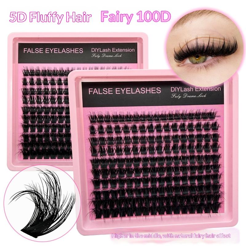 New 10Row 140 Clusters Fluffy  - đánh giá và giá Eyelash Extension Wispy