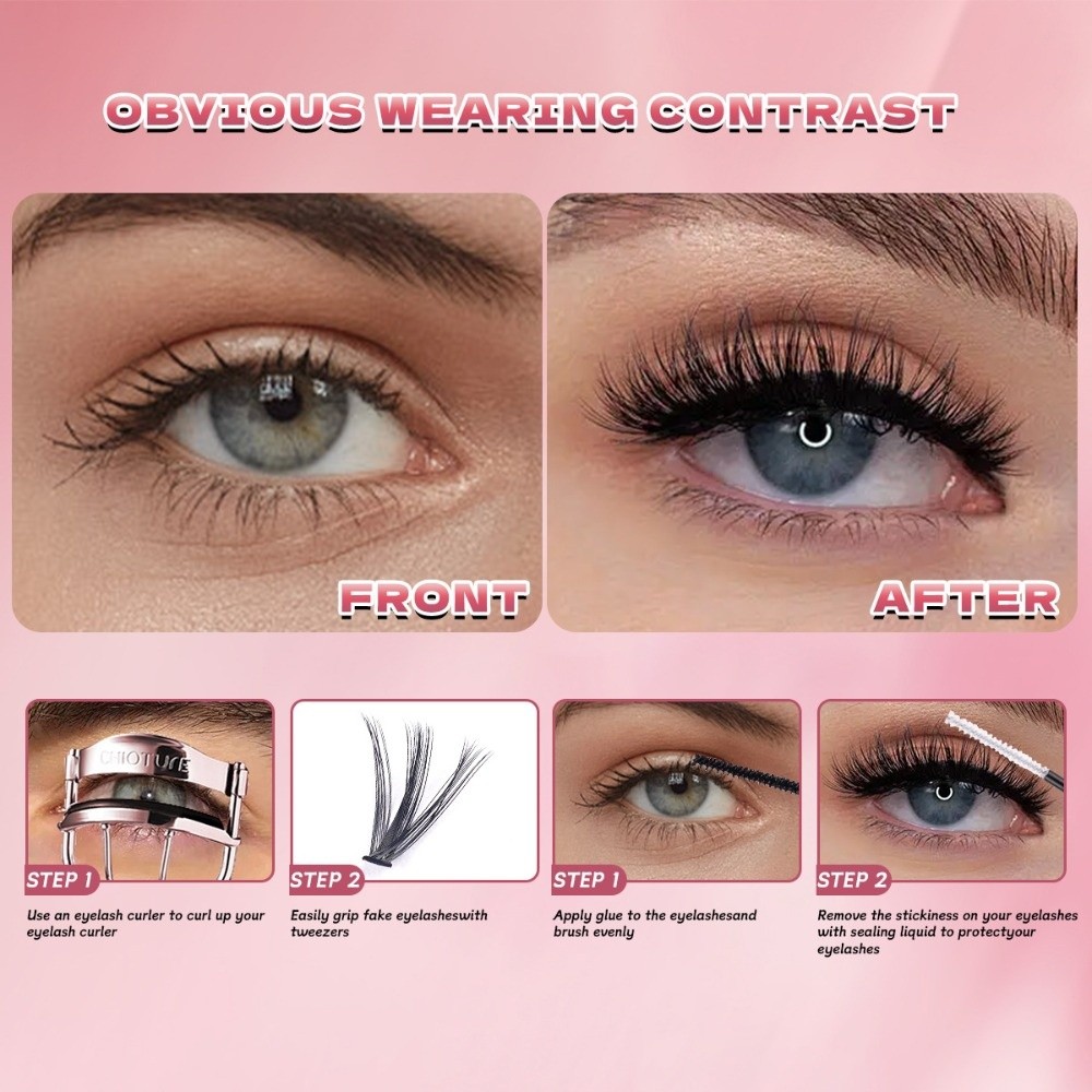 8-16mm Length False Eyelashes  - đánh giá và giá Eyelash Extension Wispy