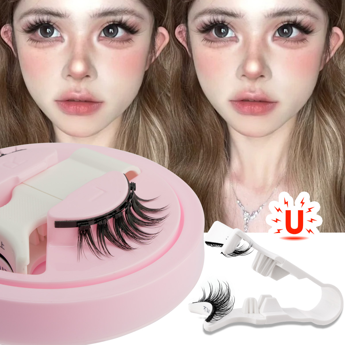 New 1 Pair Magnetic Eyelashes  - đánh giá và giá Faux Mink Lash