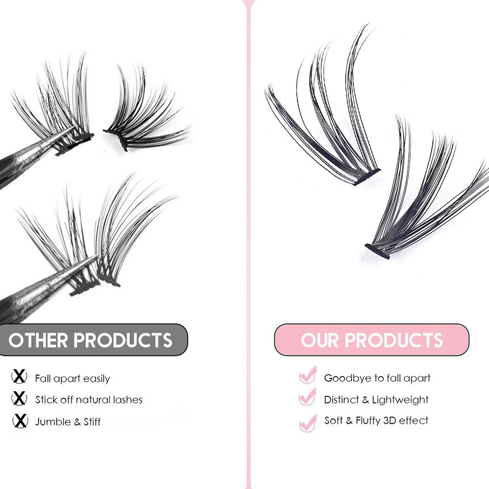 8-16mm Length False Eyelashes  - đánh giá và giá Eyelash Extension Wispy