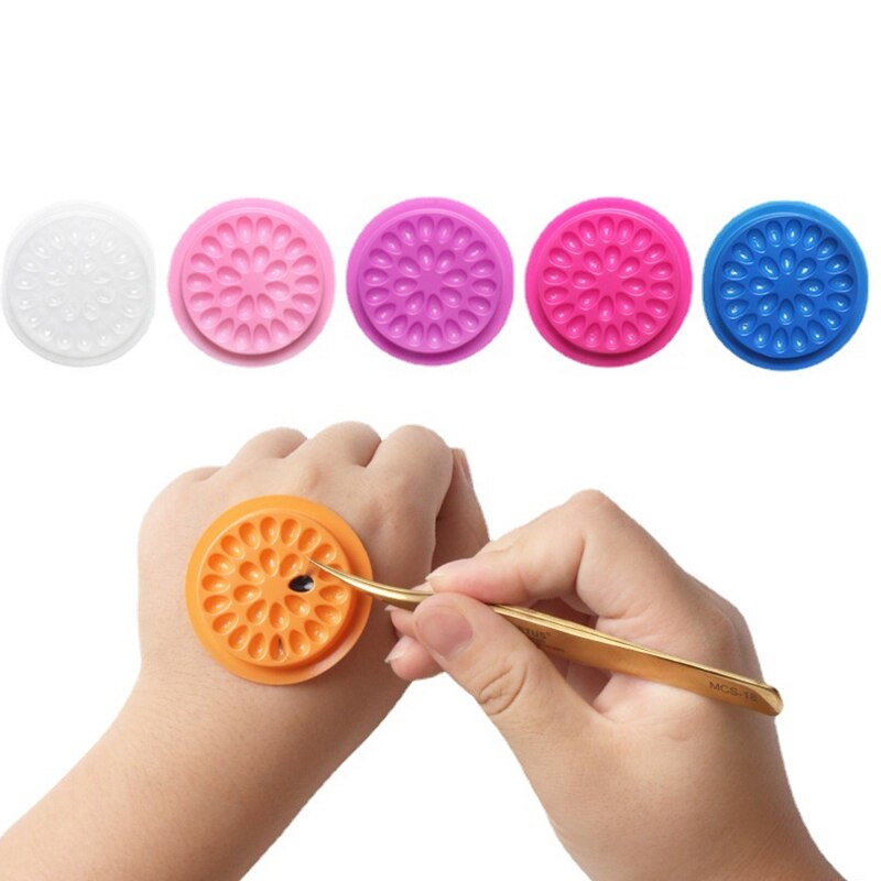100pcs Eyelash Glue Holder Eye - đánh giá và giá Eyelash Extension Guide