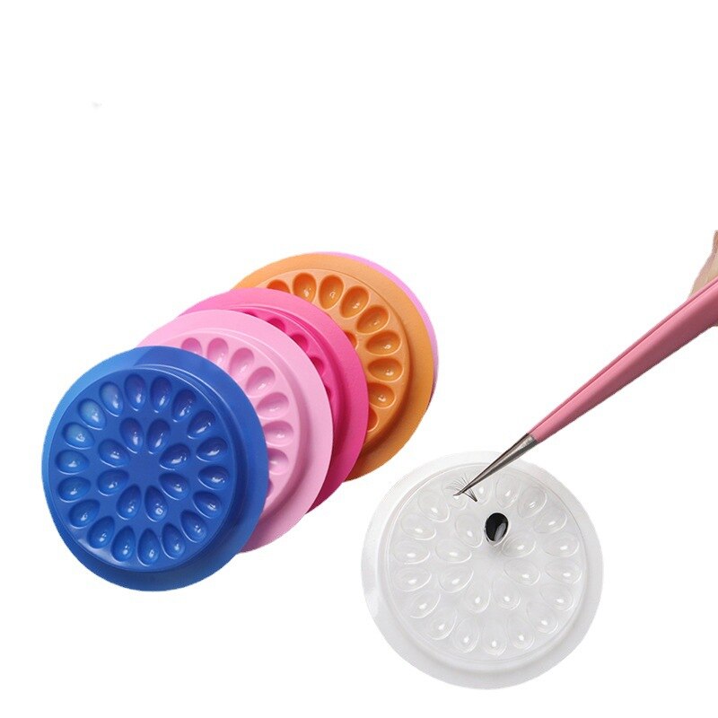 100pcs Eyelash Glue Holder Eye - đánh giá và giá Eyelash Extension Guide