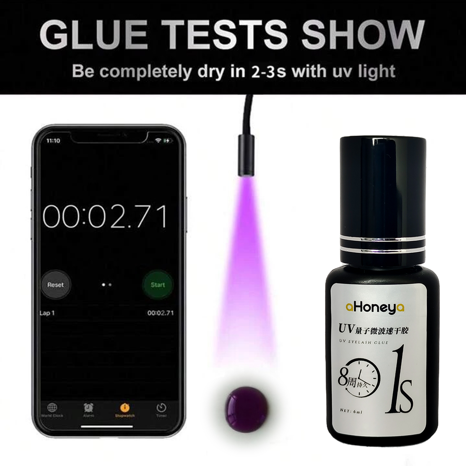 Salon UV Eyelash Grafting Glue - đánh giá và giá Eyelash Extension Uv Glue